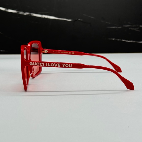 NEW GG0567SAN 005 GUCCI SQUARE RED WOMEN SUNGLASSES GUCCI main image 7